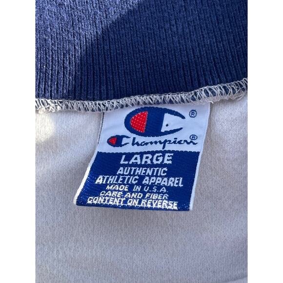 Tufts University Champion Crewneck Sweatshirt Made in USA Sz. L Vintage - Picture 6 of 7